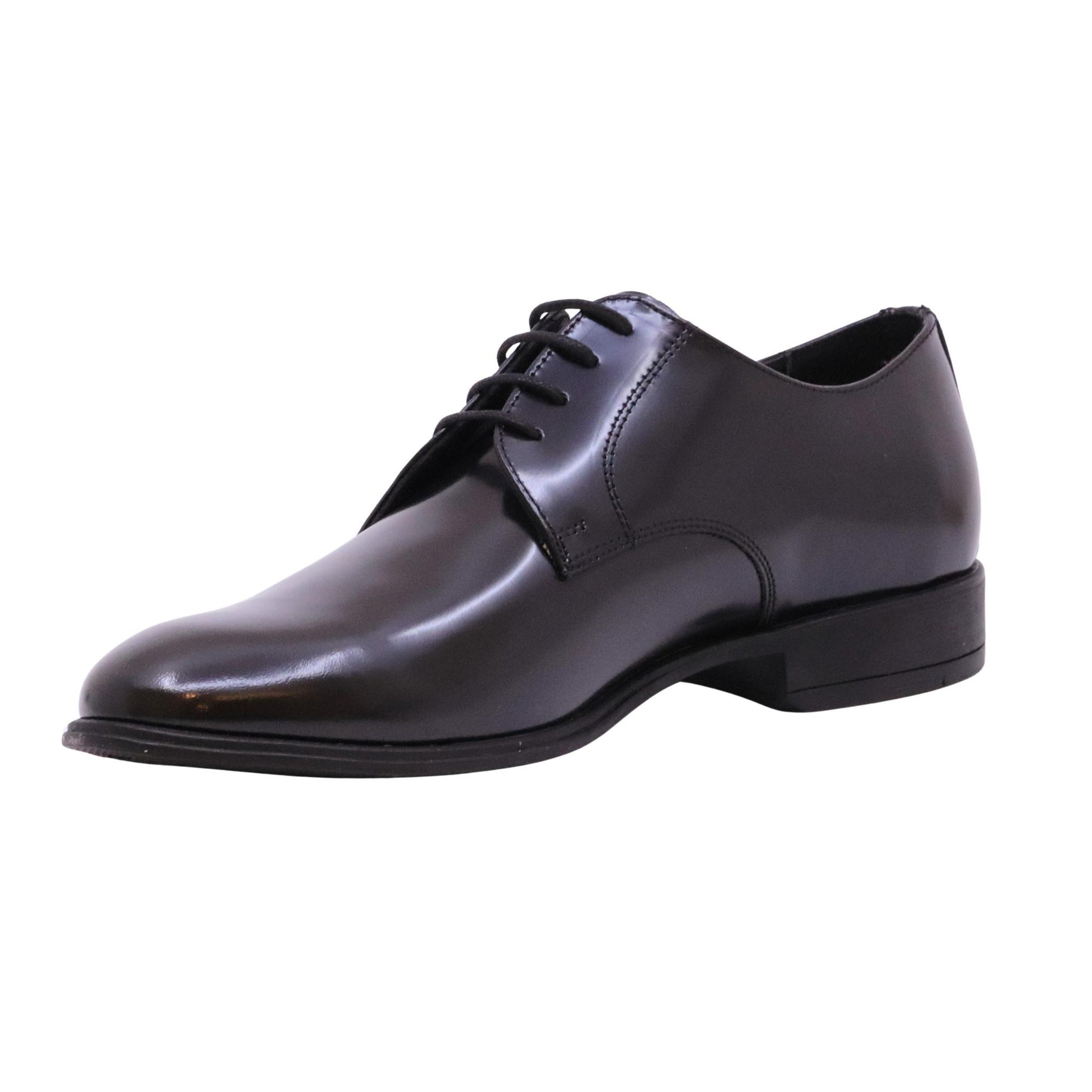 Antica Cuoieria 22546 scarpa derby uomo in pelle spazzolata nera 
