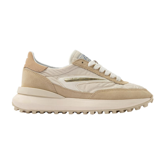 D.A.T.E. Athleta Nylon AT-NY-IV sneaker donna in nylon e suede color ivory 