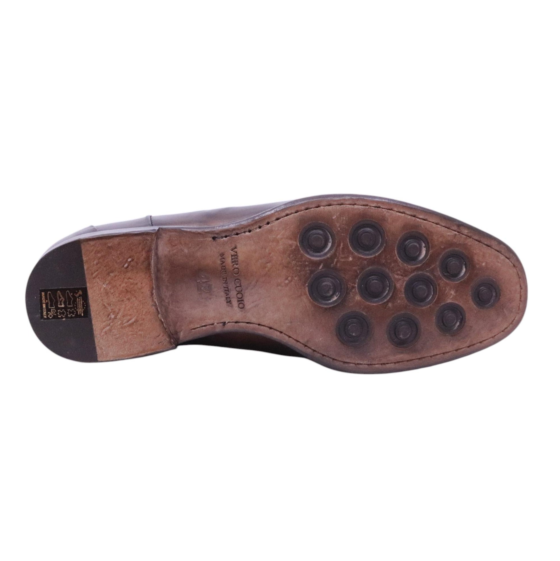 Crispiniano 124 scarpa derby uomo pelle marrone 