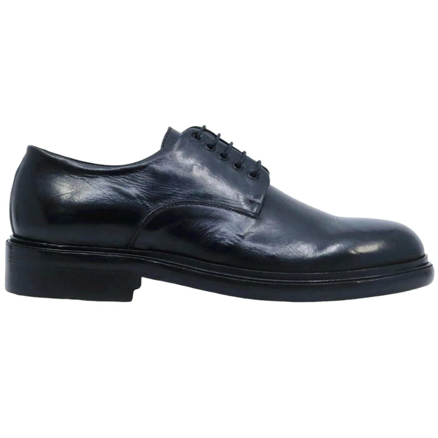 Scarpa Derby imperiale uomo Crispiniano 860 in pelle nera 