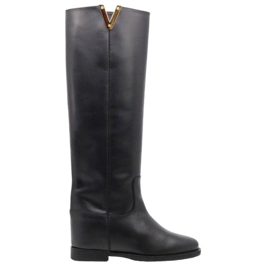 Via Roma 15 2568 Santa Monica stivale donna in pelle nera 