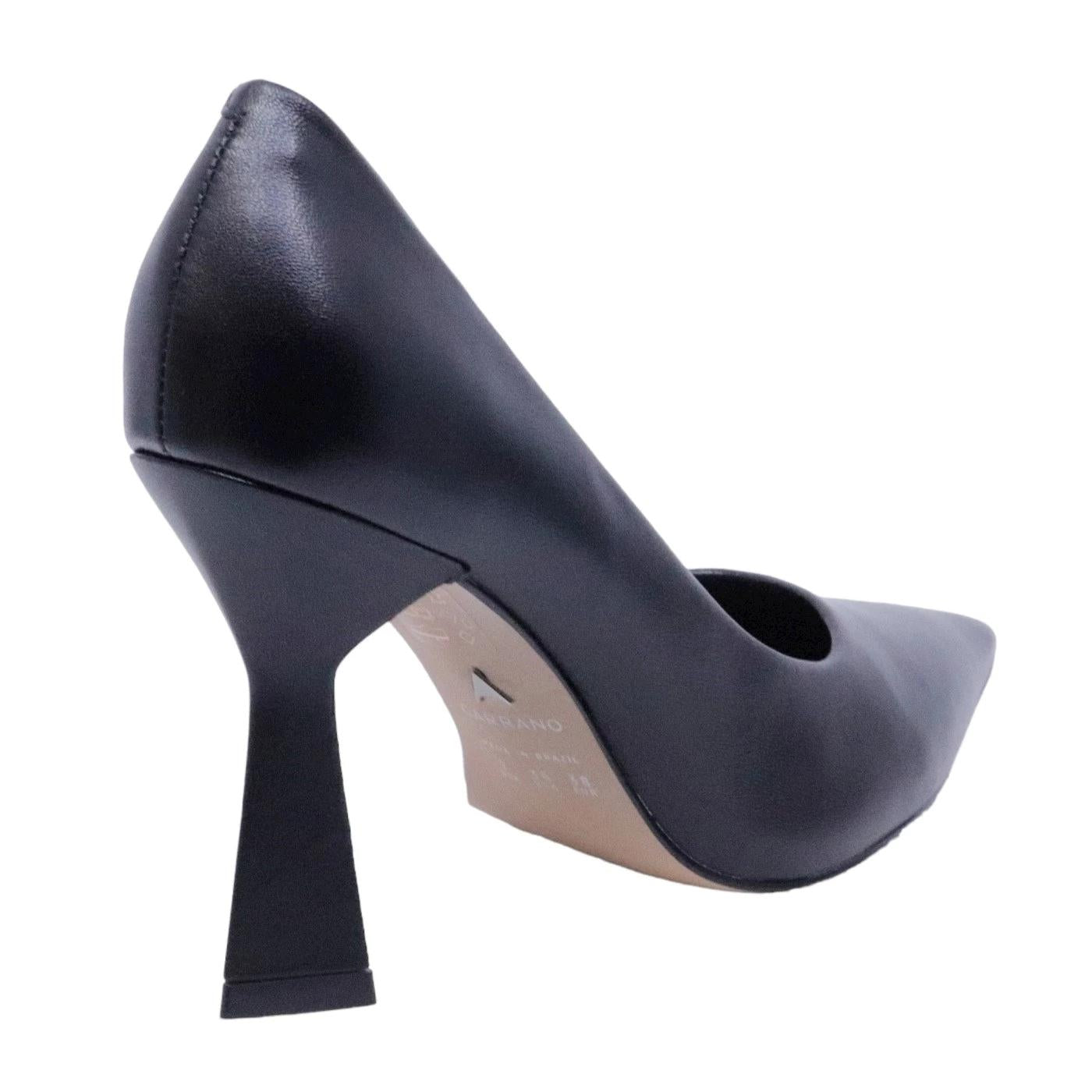 Décolleté donna Carrano 613001 in pelle vernice di colore nero 