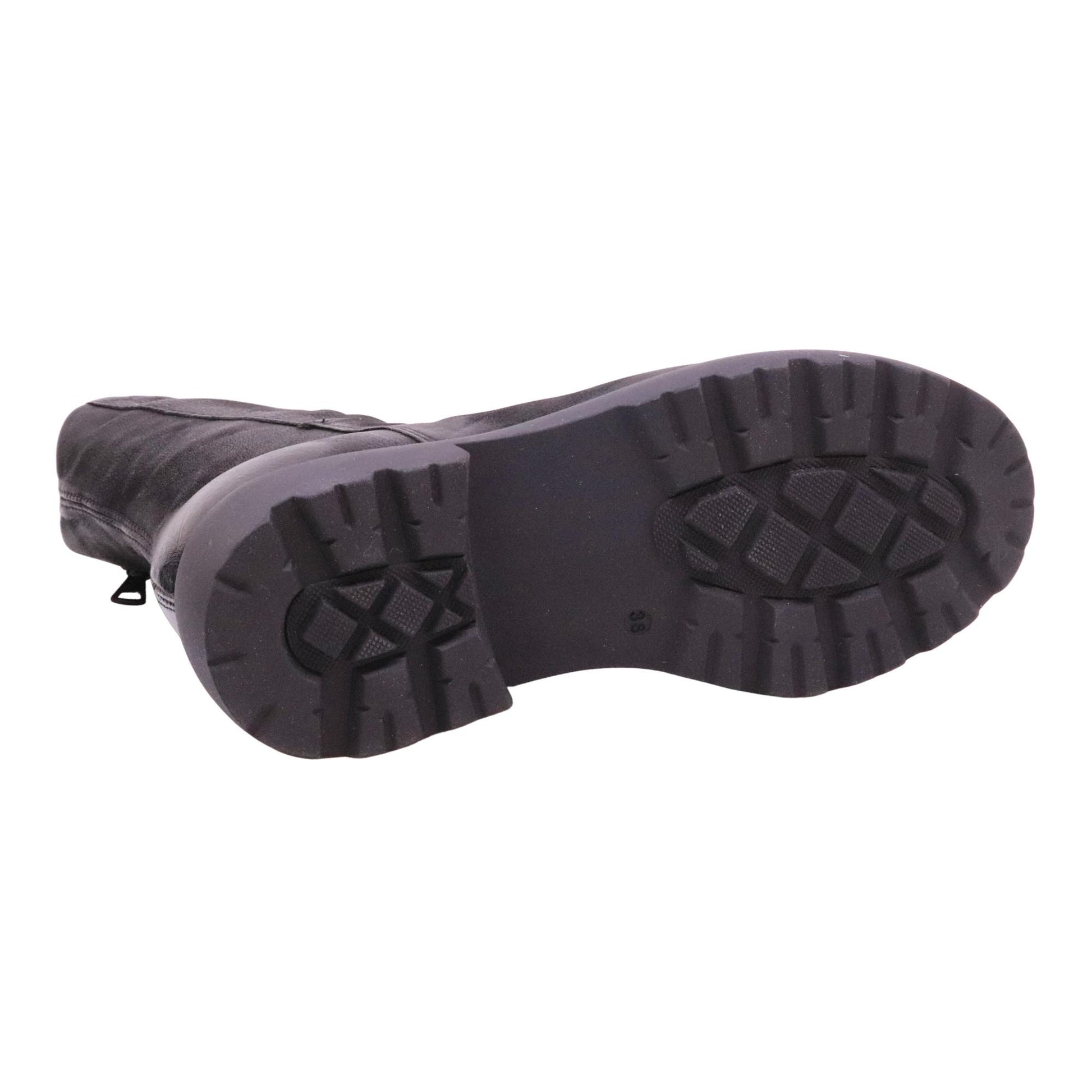 MJUS Ortone L44208 stivaletto donna in pelle nukuk nera 