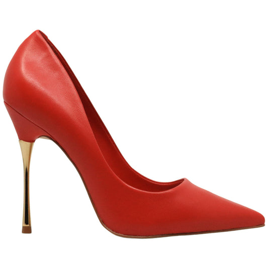 Décolleté donna Carrano in pelle di colore rossa 