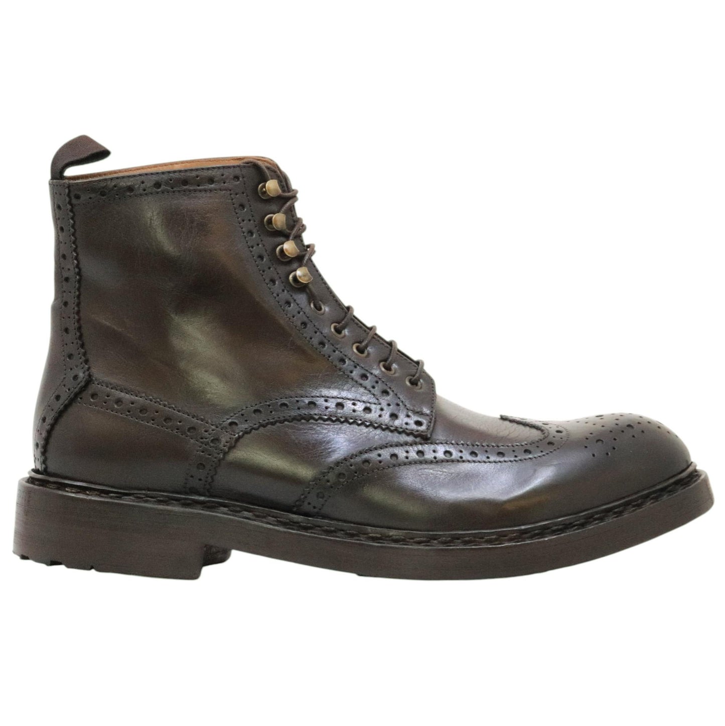 Crispiniano 498 stivaletto uomo in pelle marrone 