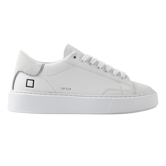 DATE Sfera Calf White SF CA WH sneaker donna in pelle bianca molto morbida 