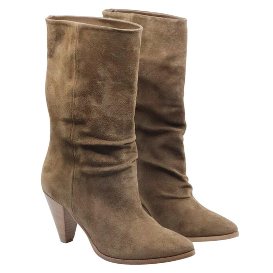 Stivaletto donna Curiositè 2710 in camoscio marrone 