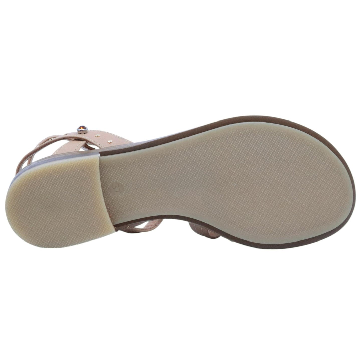 Sandalo basso Mjus Cagliari L80004 in pelle color carne e pesca 