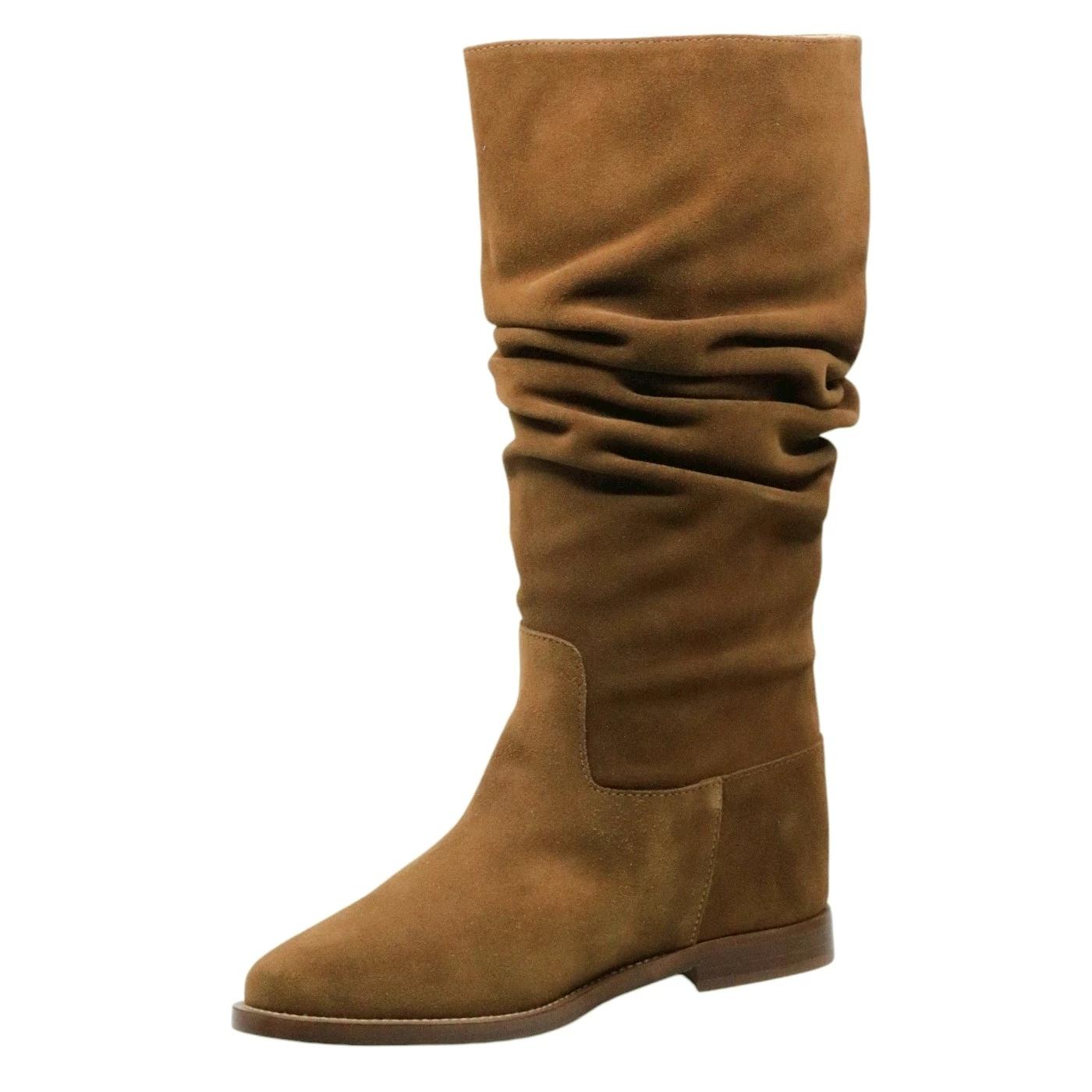 Stivale Via Roma 15 4314 in camoscio marrone mogano 