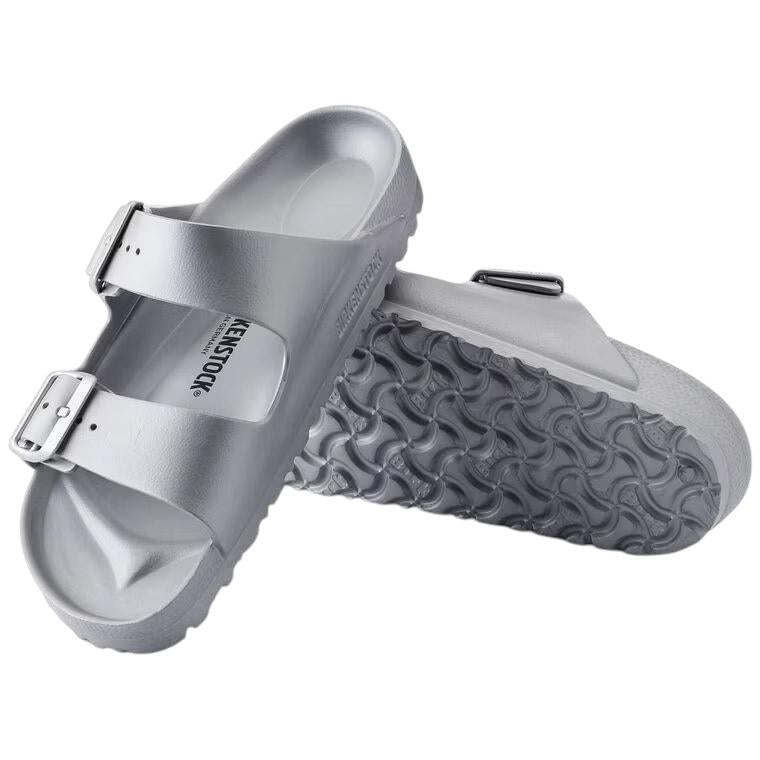 Birkenstock Arizona Eva sandalo plastico in argento metallico 