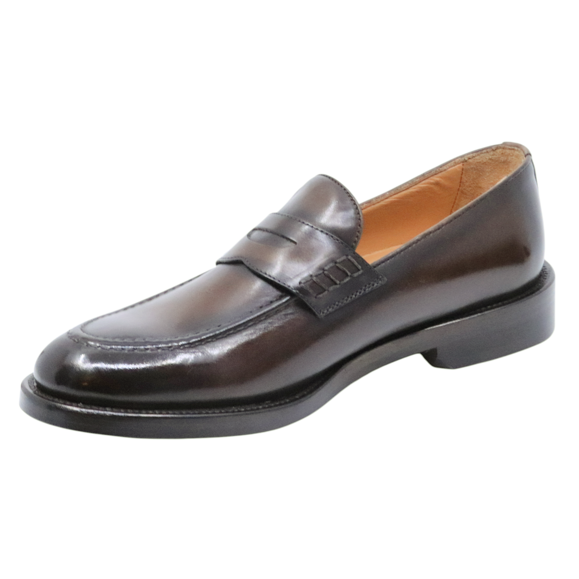 mocassino uomo in pelle marrone 3510CRUSTBROWN CRISPINIANO