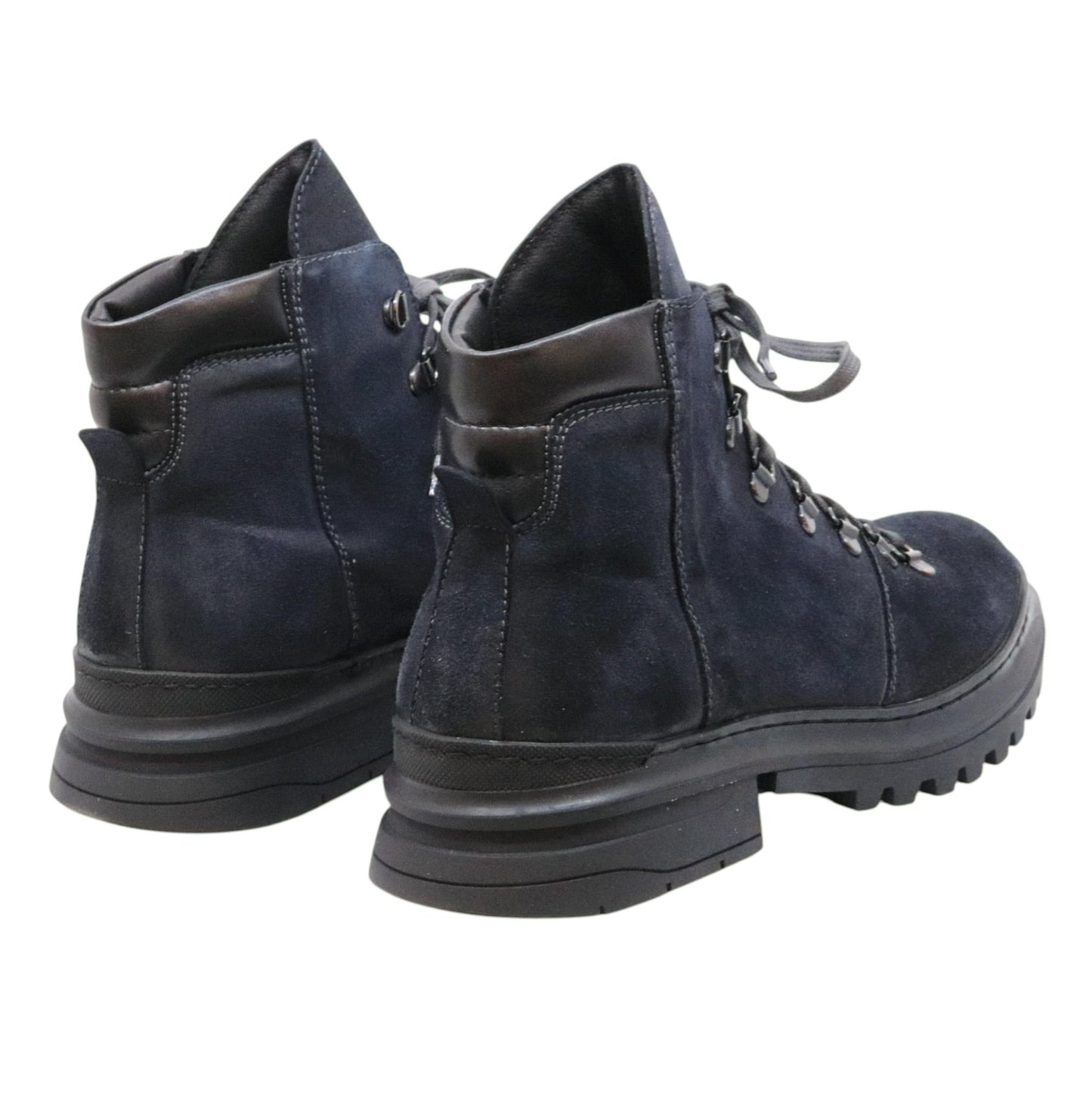 Pawelk's 20704 pedula uomo pelle scamosciata ingrassata nero 