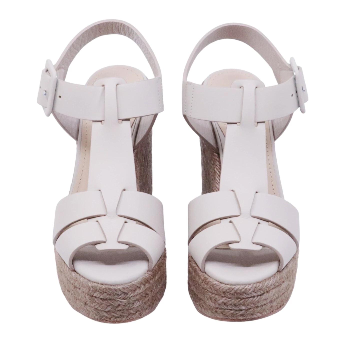 Sandalo con zeppa Paloma Barceló Alison in corda intrecciata 