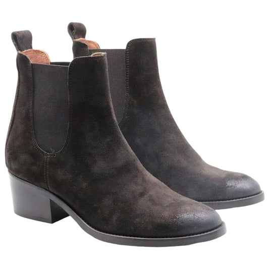 Stivaletto donna Curiositè 2372 in camoscio marrone 