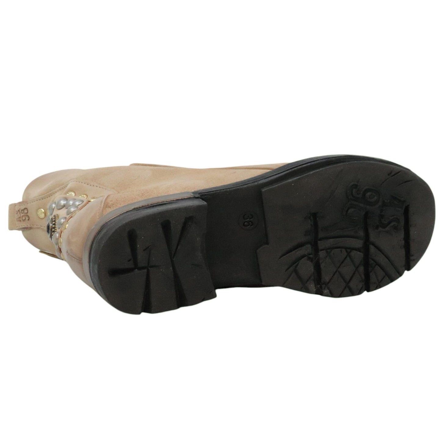 AS98 Aria B80231 anfibio donna in pelle beige chiaro<BR/> 