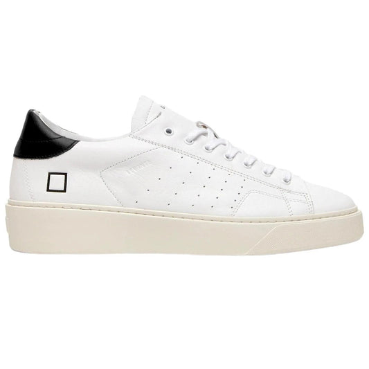 DATE Levante Calf White Black LV-CA-WB sneaker uomo in pelle bianca 