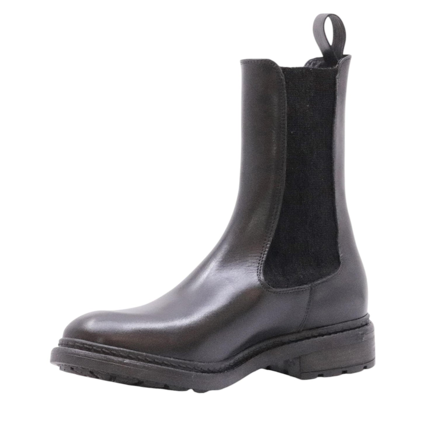 The Seller MW594 chelsea boot donna in pelle nera 