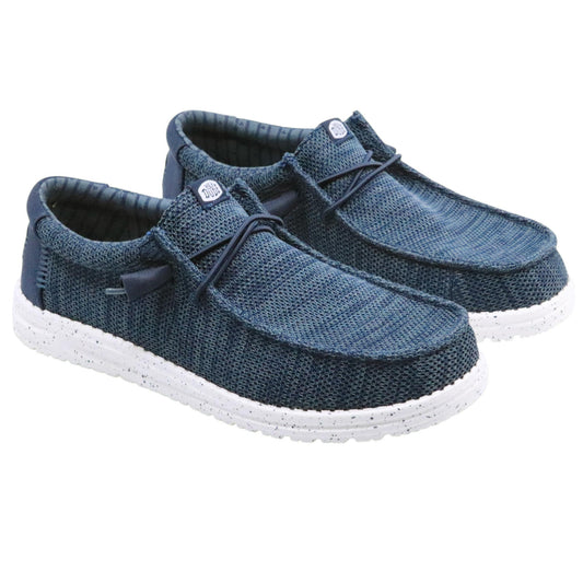 Hey Dude Wally Stretch Sox sneaker uomo in blu 