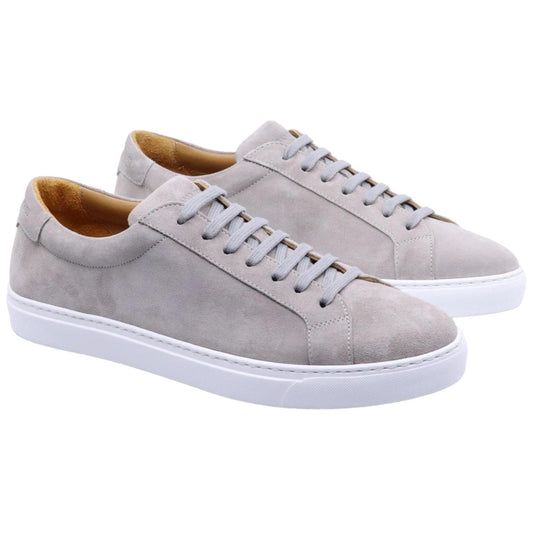 Sneaker uomo Rossano Bisconti in pelle scamociata di colore tortora 