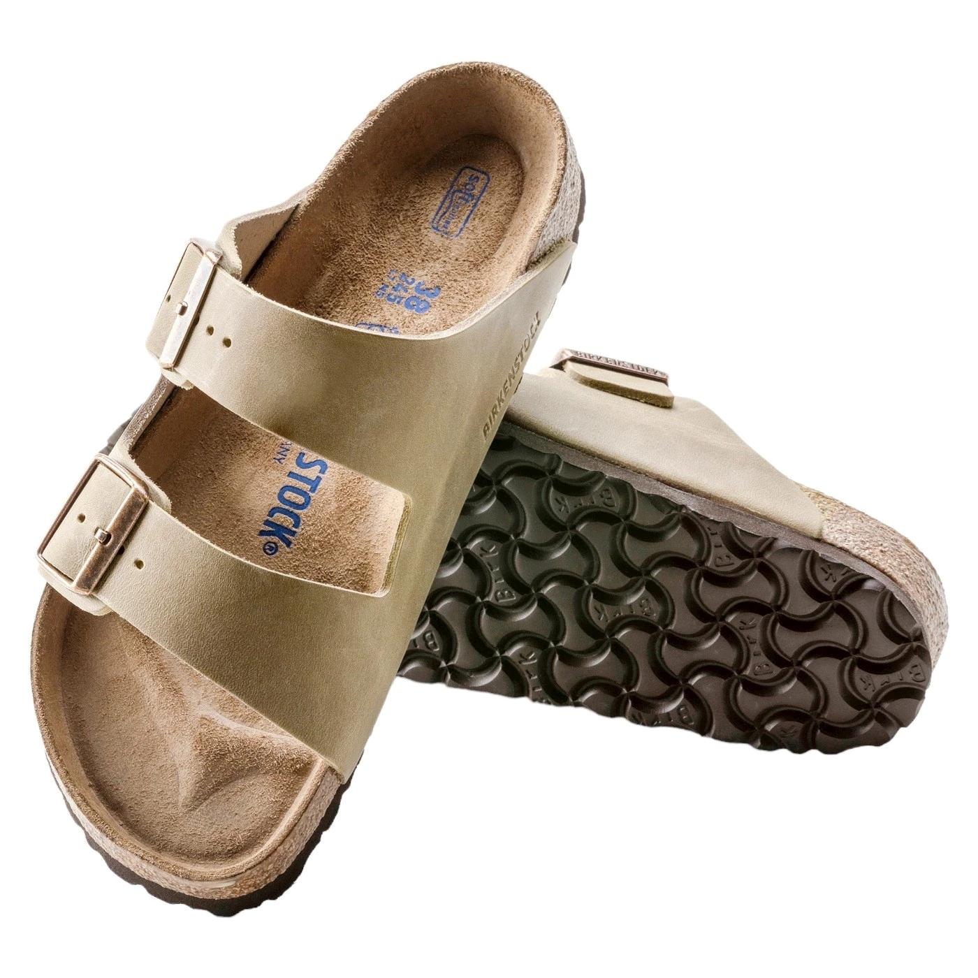 Birkenstock Arizona SFB Tabacco Brown Oiled Leather Narrow Fit 