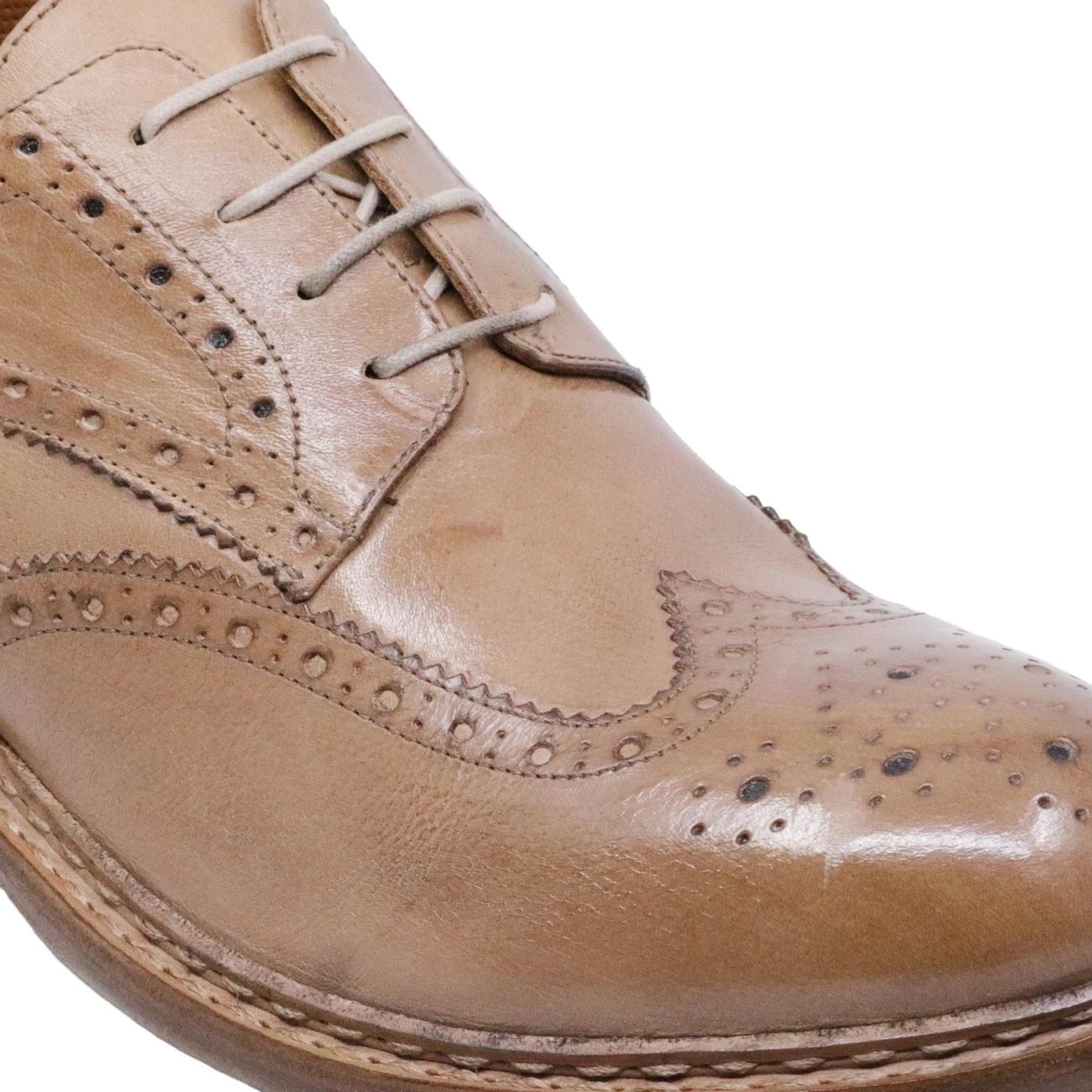 Scarpa Derby imperiale da uomo Crispiniano 481 in pelle color yuta 