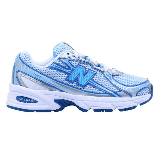 New Balance U740IN2 Blue Agate sneaker donna in suede e mesh bianco con dettagli azzurri 