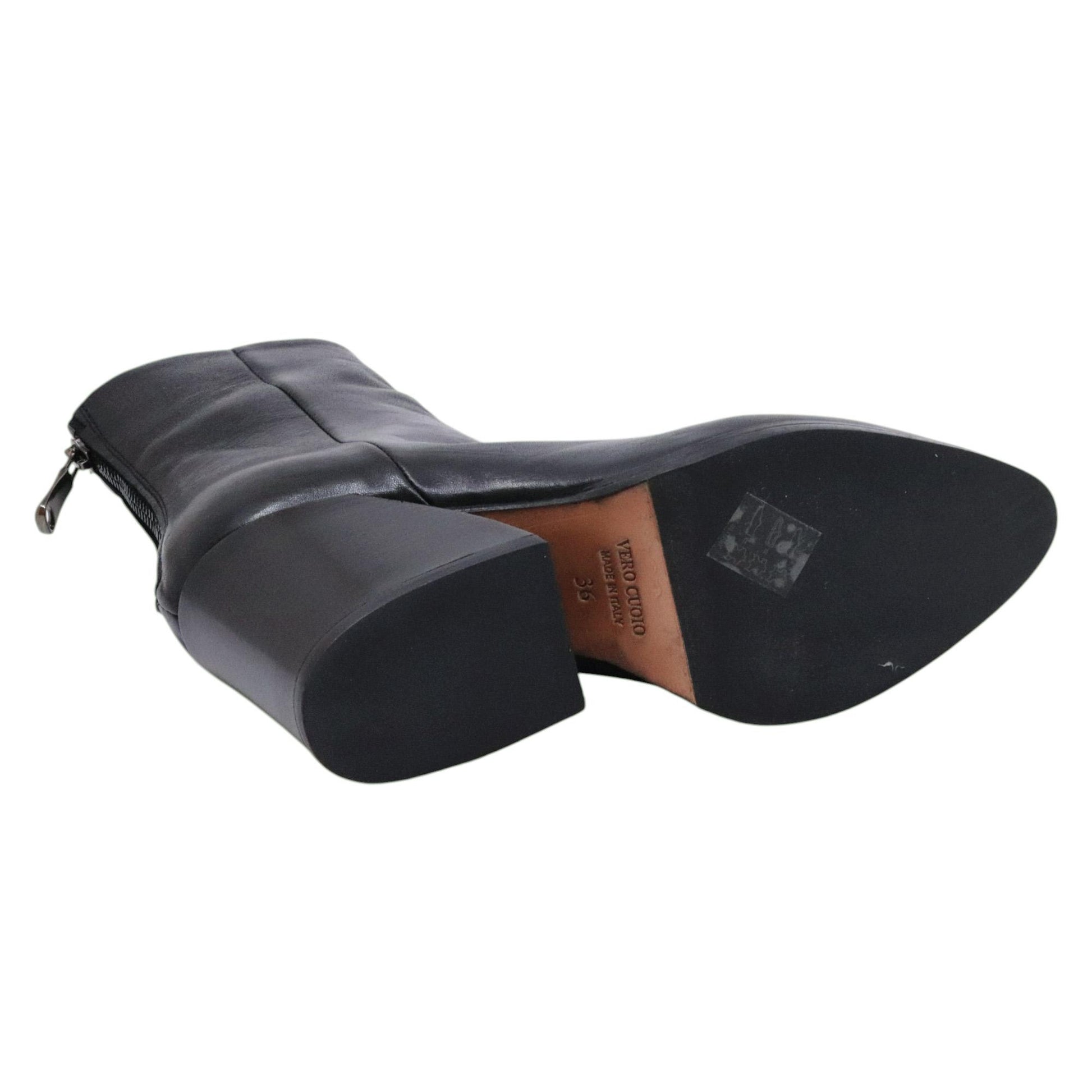 Curiositè 1636 stivaletto donna pelle nero 