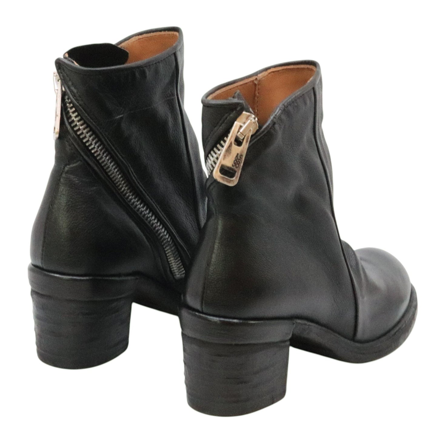 AS98 Jase A24208 stivaletto donna in pelle nera 