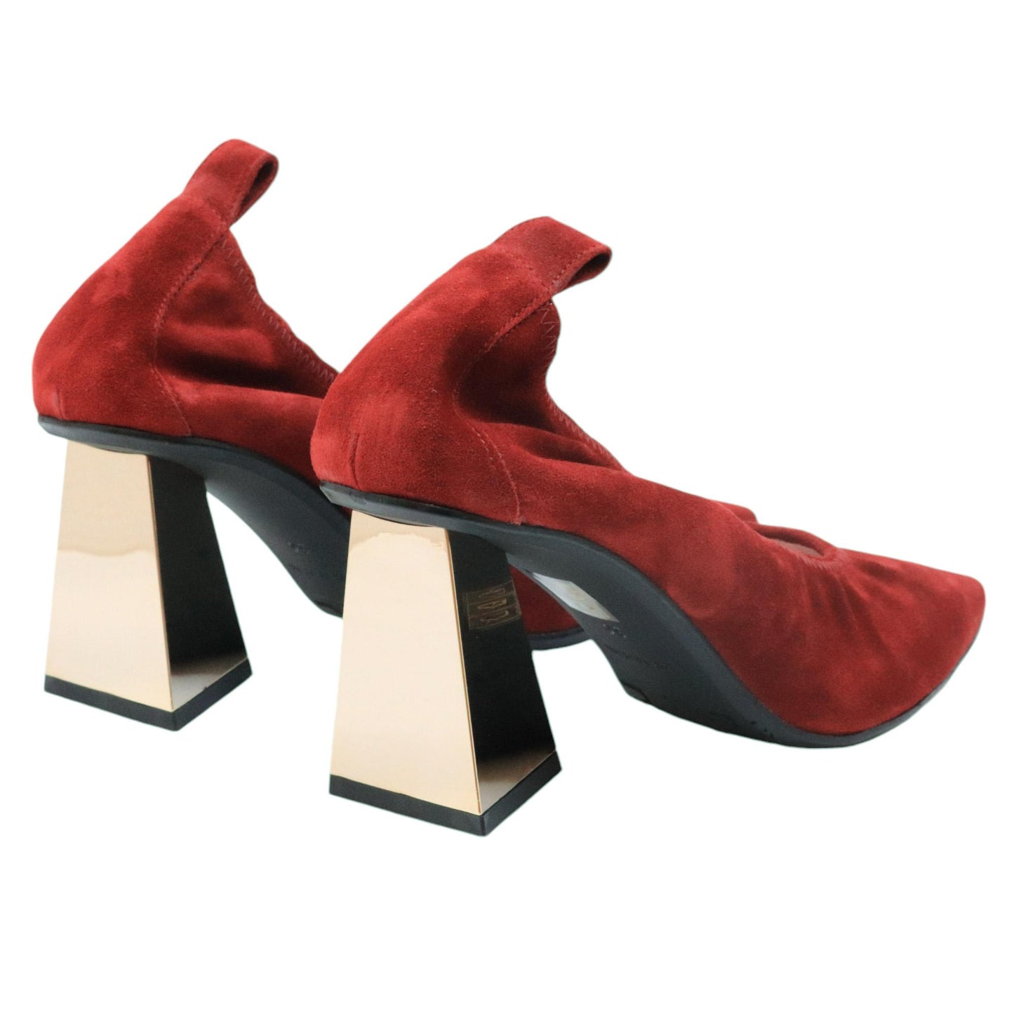 Ras 7728 decolletè da donna in camoscio rosso 