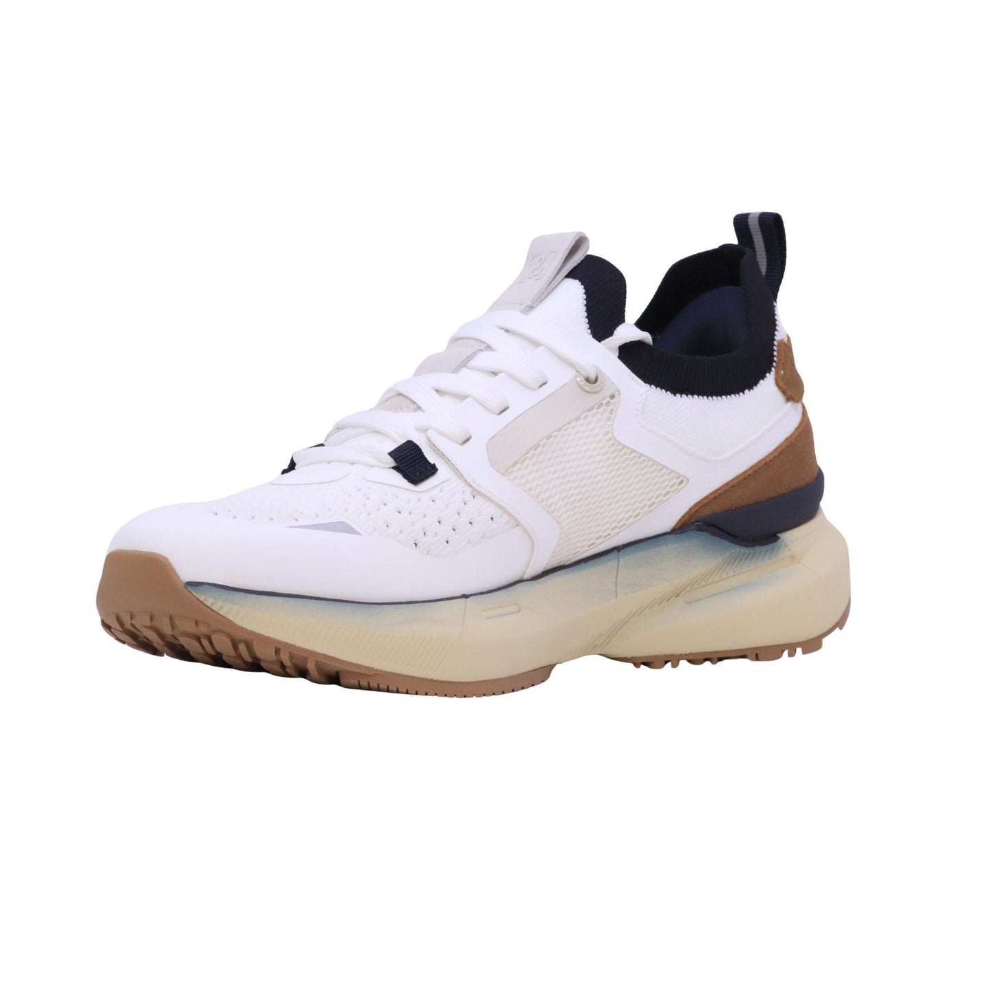 Extr4 Kaizen 3.01 sneaker uomo in tessuto tecnico traspirante bianco e cuoio 