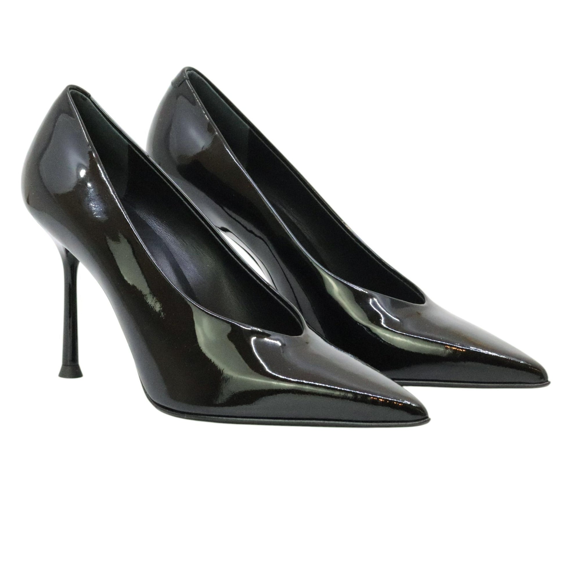 Sergio Levantesi Modern56 décolleté donna in pelle vernice nera 