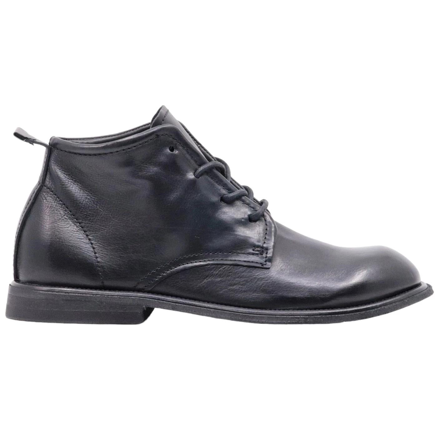 AS98 Arte U97204 stivaletto allacciato uomo in pelle nera 