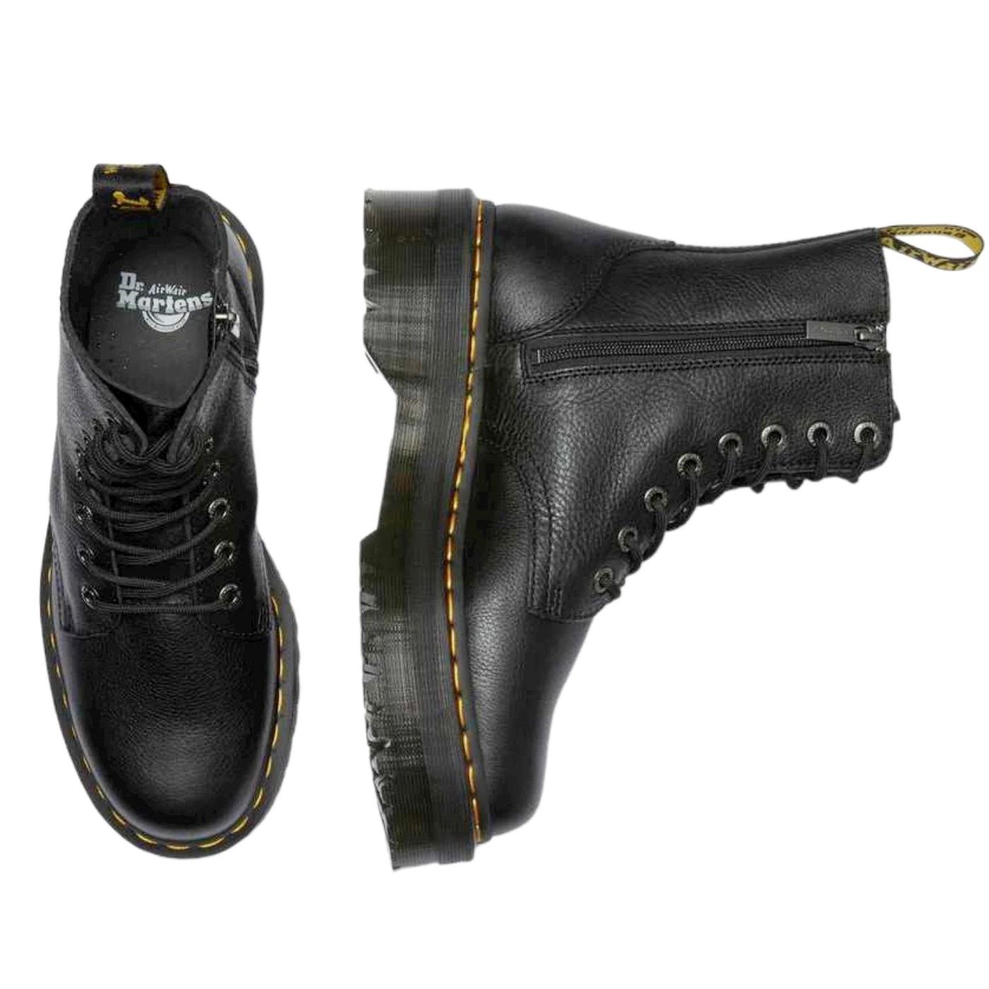 Dr. Martens Jadon III anfibio platform donna in pelle pisa nera 