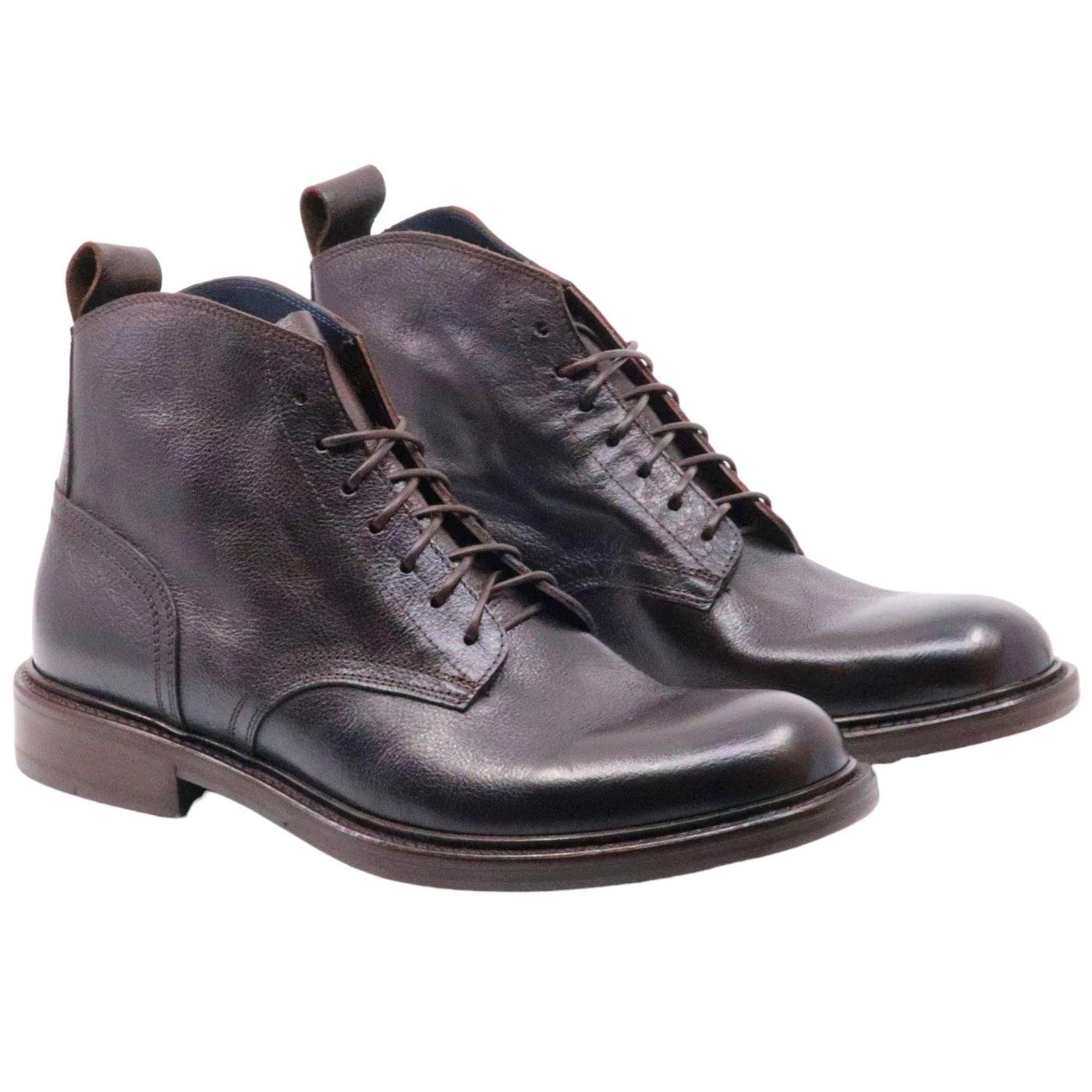 Stivaletto uomo Seboy's 5165 in pelle di colore marrone 5165-BUFALOTMORODARK BROWN SEBOY'S