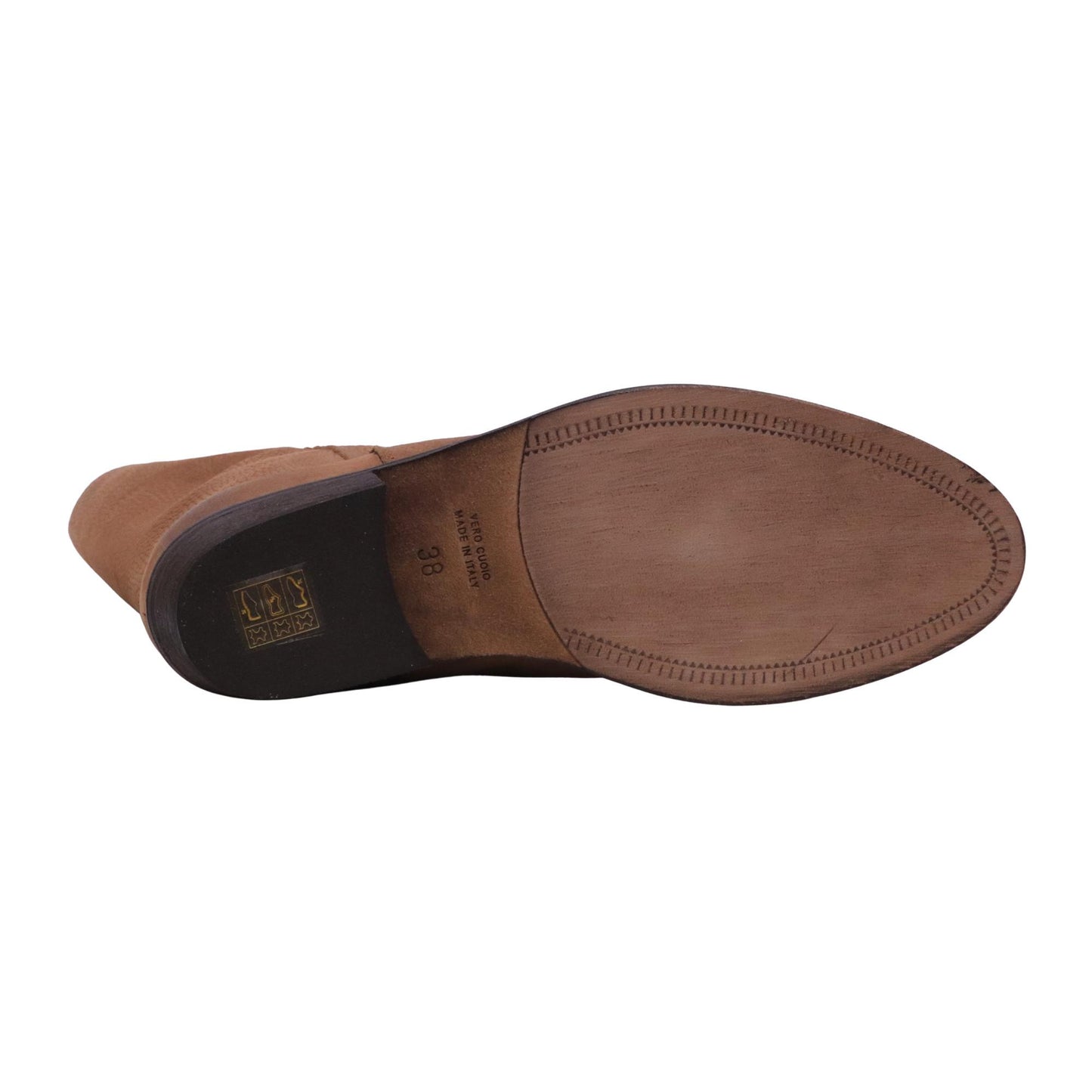 Via Roma 15 Desire 4378 stivale texano donna camoscio cuoio 