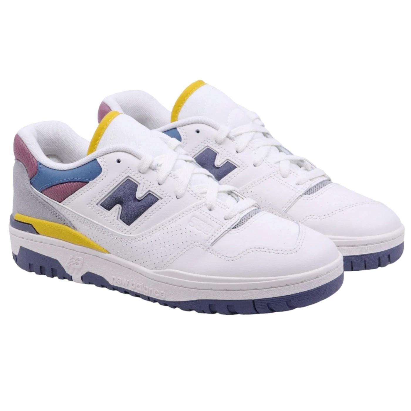 New Balance 550 sneaker unisex in pelle bianca 