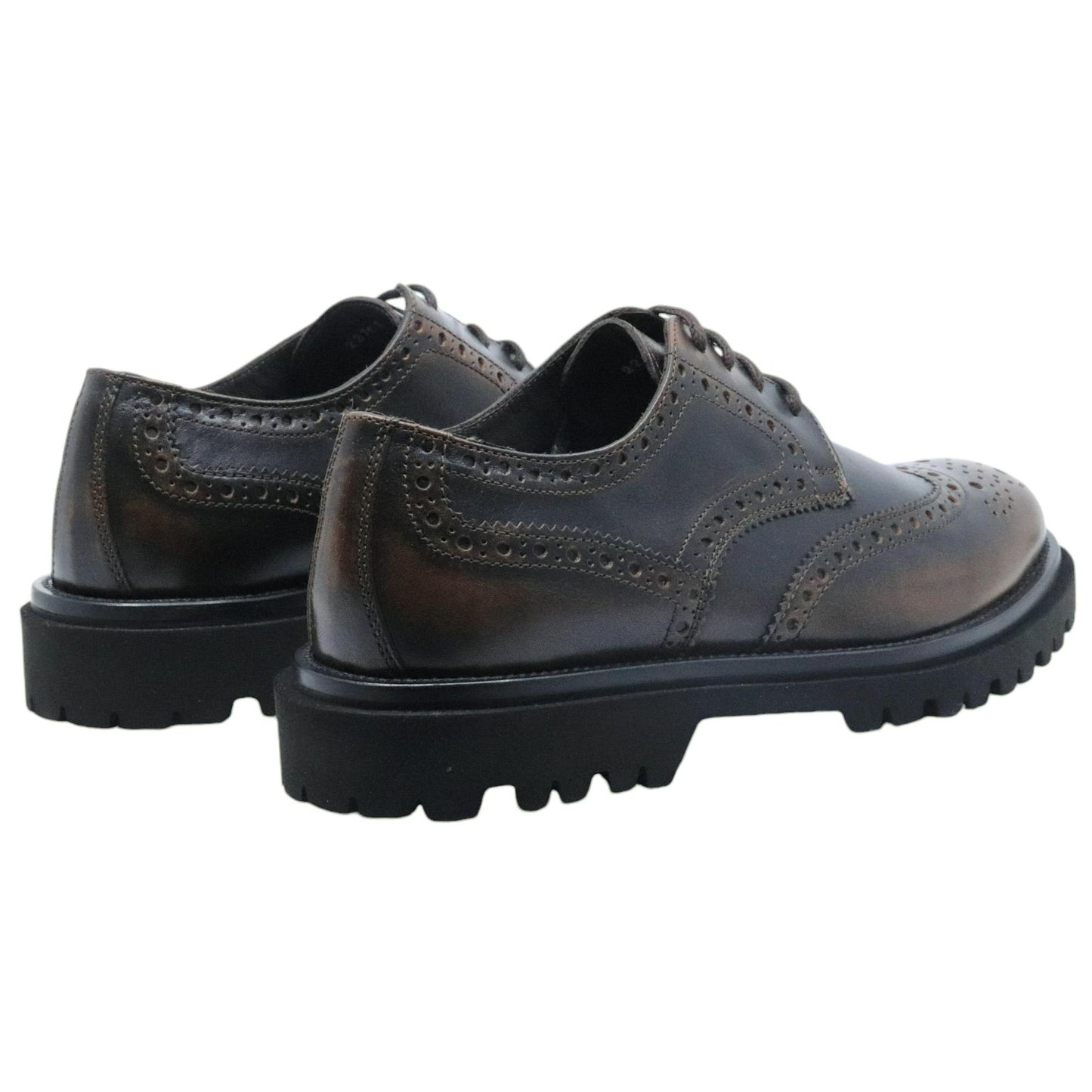Scarpa Derby Antica Cuoieria 22755 in pelle nera 