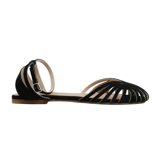 Verderosamarino 3522 sandalo donna in camoscio nero 
