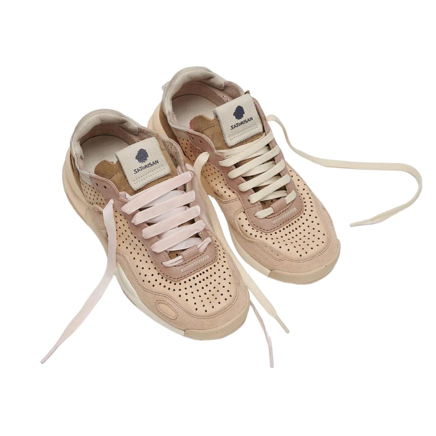 Satorisan Chacrona Laser Premium sneaker donna pelle traforata color rosa 