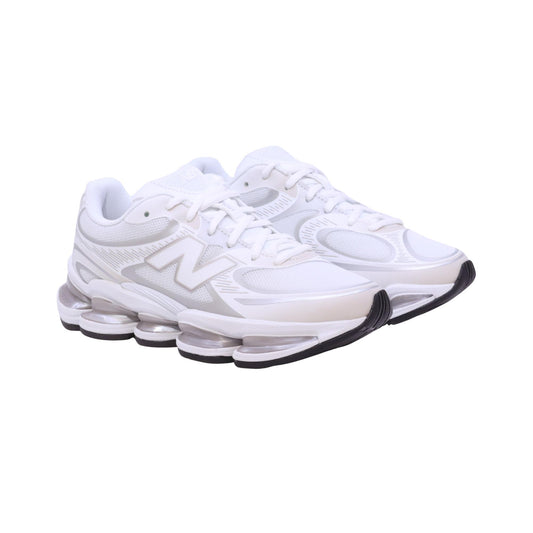 New Balance ABZORB 2000 sneaker donna in tessuto e materiale tecnico bianco silver 