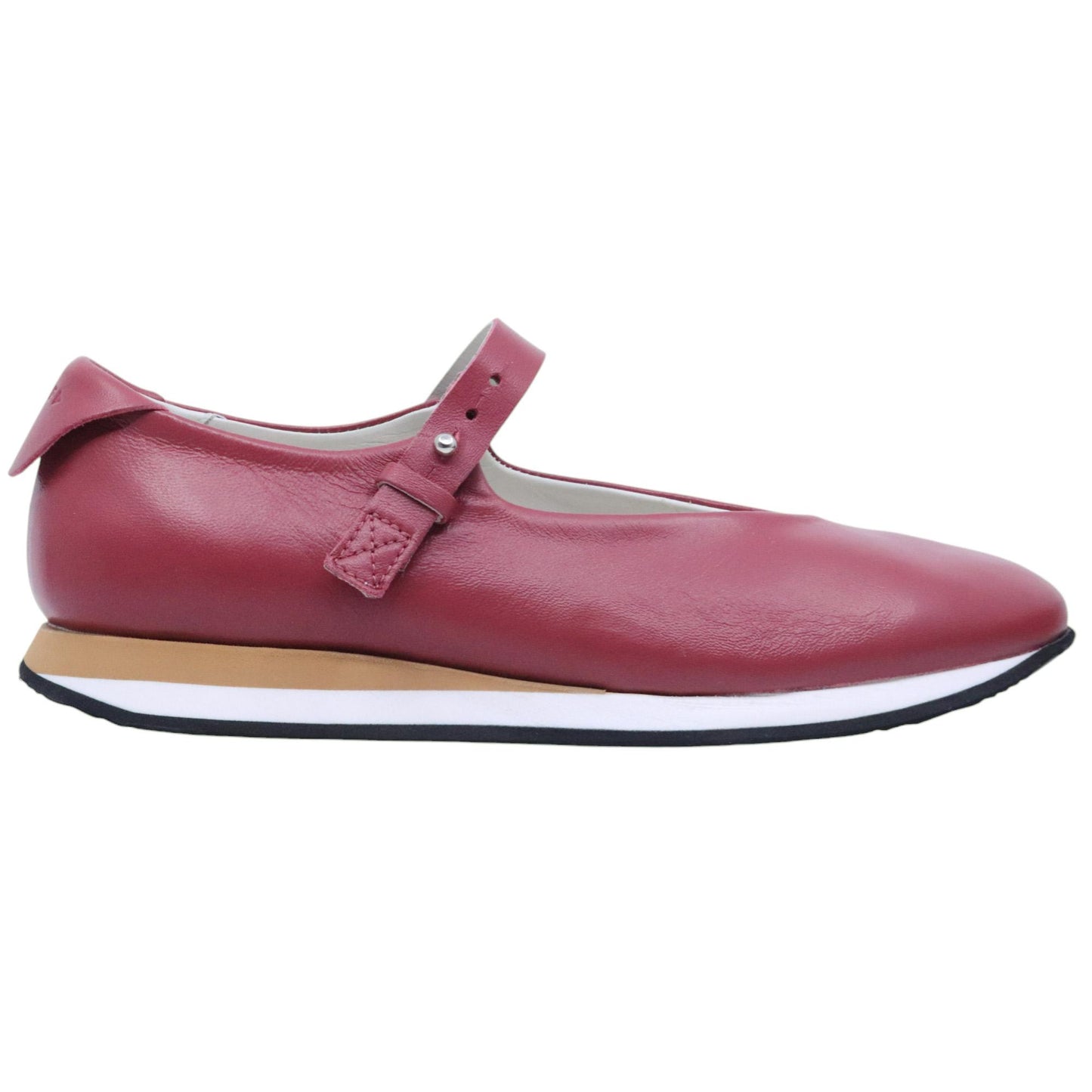 Ballerina donna Offplay Dance in pelle bordeaux 