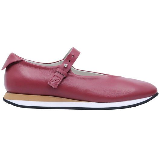 Ballerina donna Offplay Dance in pelle bordeaux 