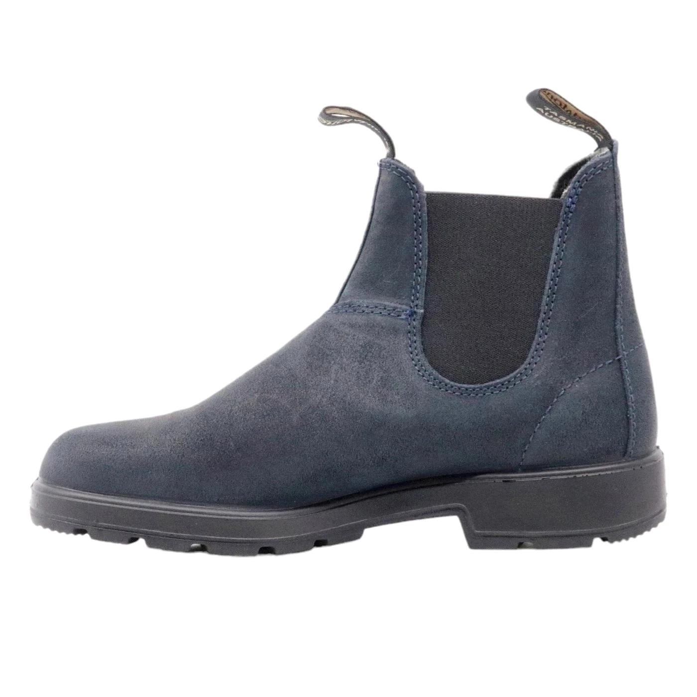 Blundstone 1912 chelsea boot uomo in camoscio cerato blu 