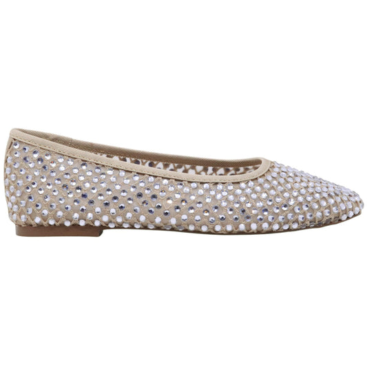 Ballerina Steve Madden Marli in tessuto a rete nude 