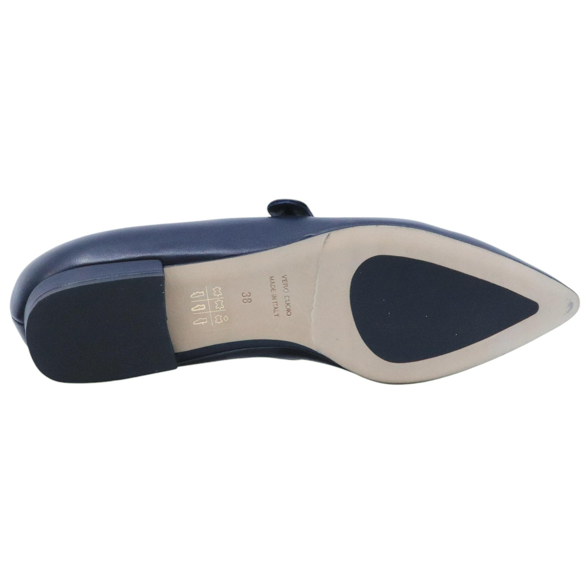Ballerina donna Le Briella Z917 in pelle blu 