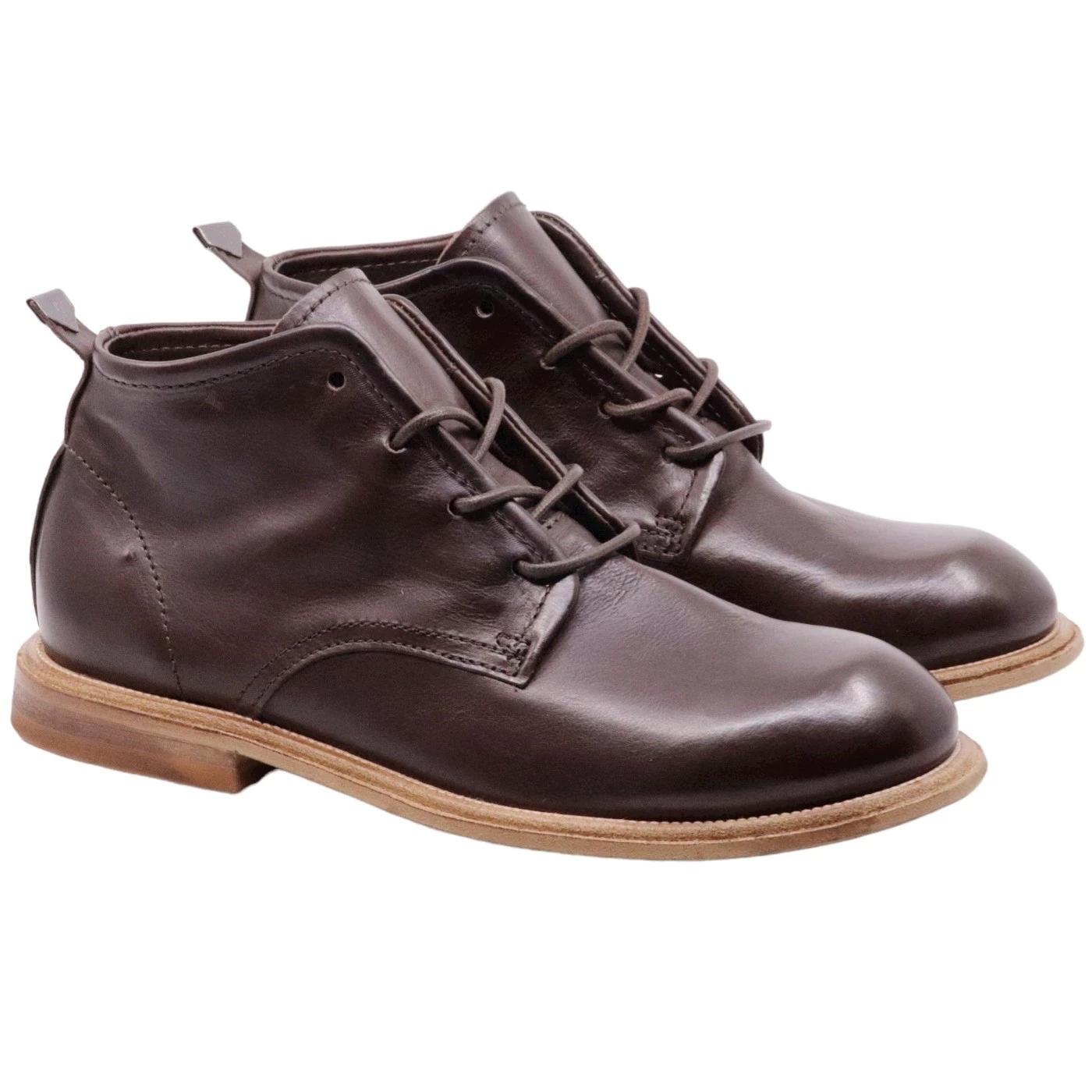 AS98 Arte U97204 stivaletto allacciato uomo in pelle marrone 