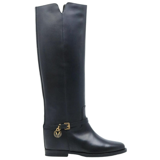 Stivale Via Roma 15 4252 in pelle nera 