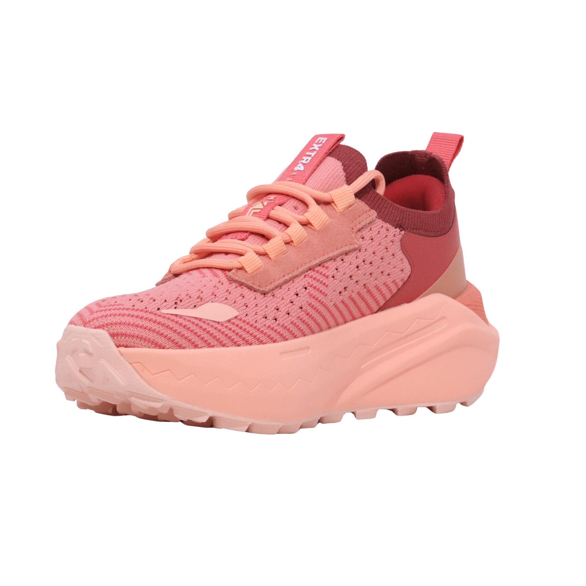 Extr4 Kaizen XL 2.02 sneaker donna salmone in tessuto tecnico e camoscio 
