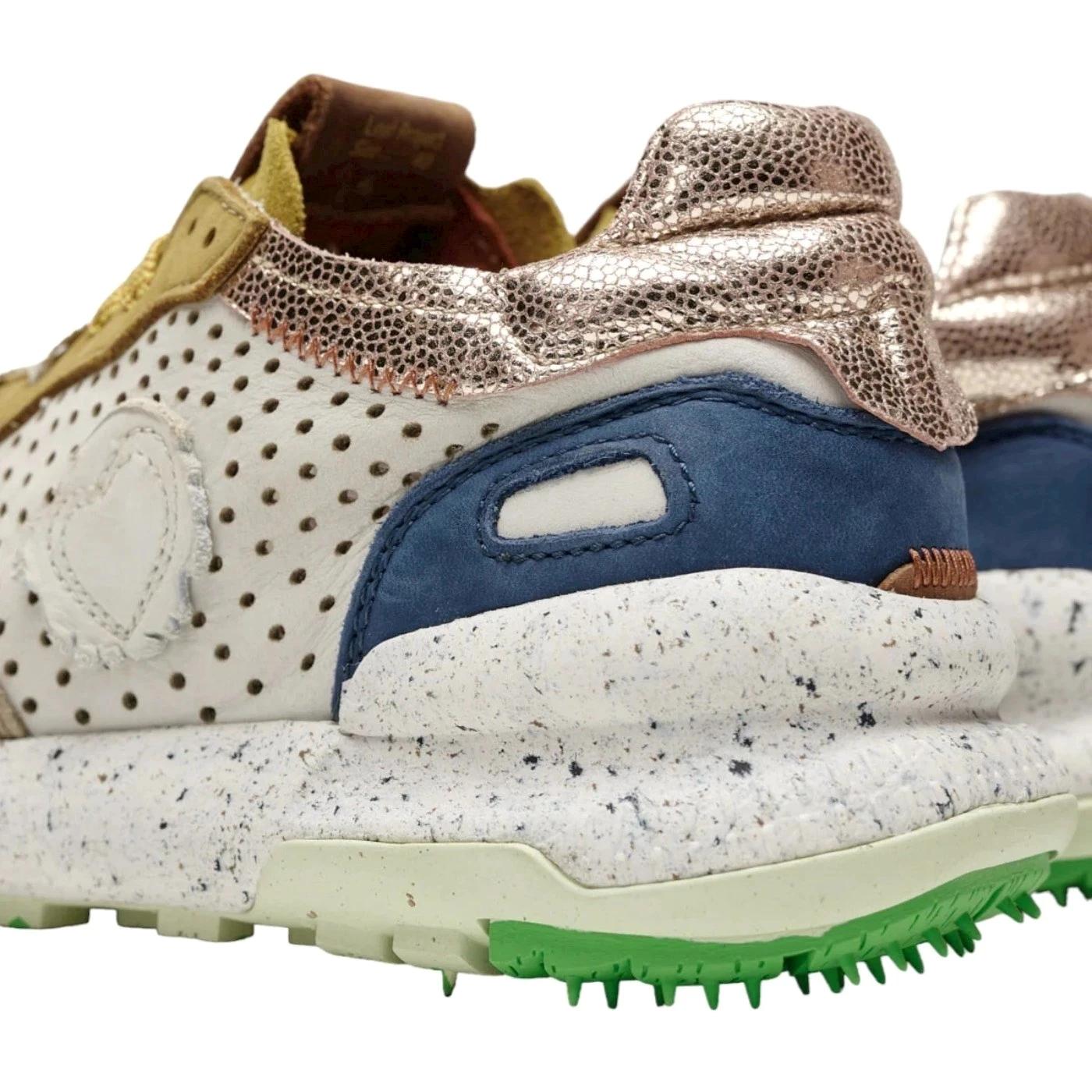 Satorisan Chacrona Laser Premium sneaker donna pelle traforata color girigo chiaro 