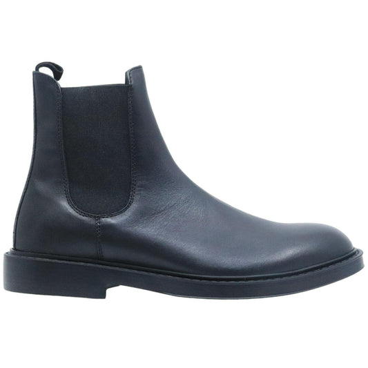 Antica Cuoieria stivaletto Chelsea Boot 22939 uomo in pelle nera 